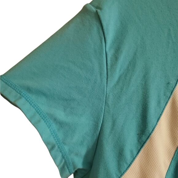 Womens Danskin shirt •blue/white•large - Picture 3 of 10